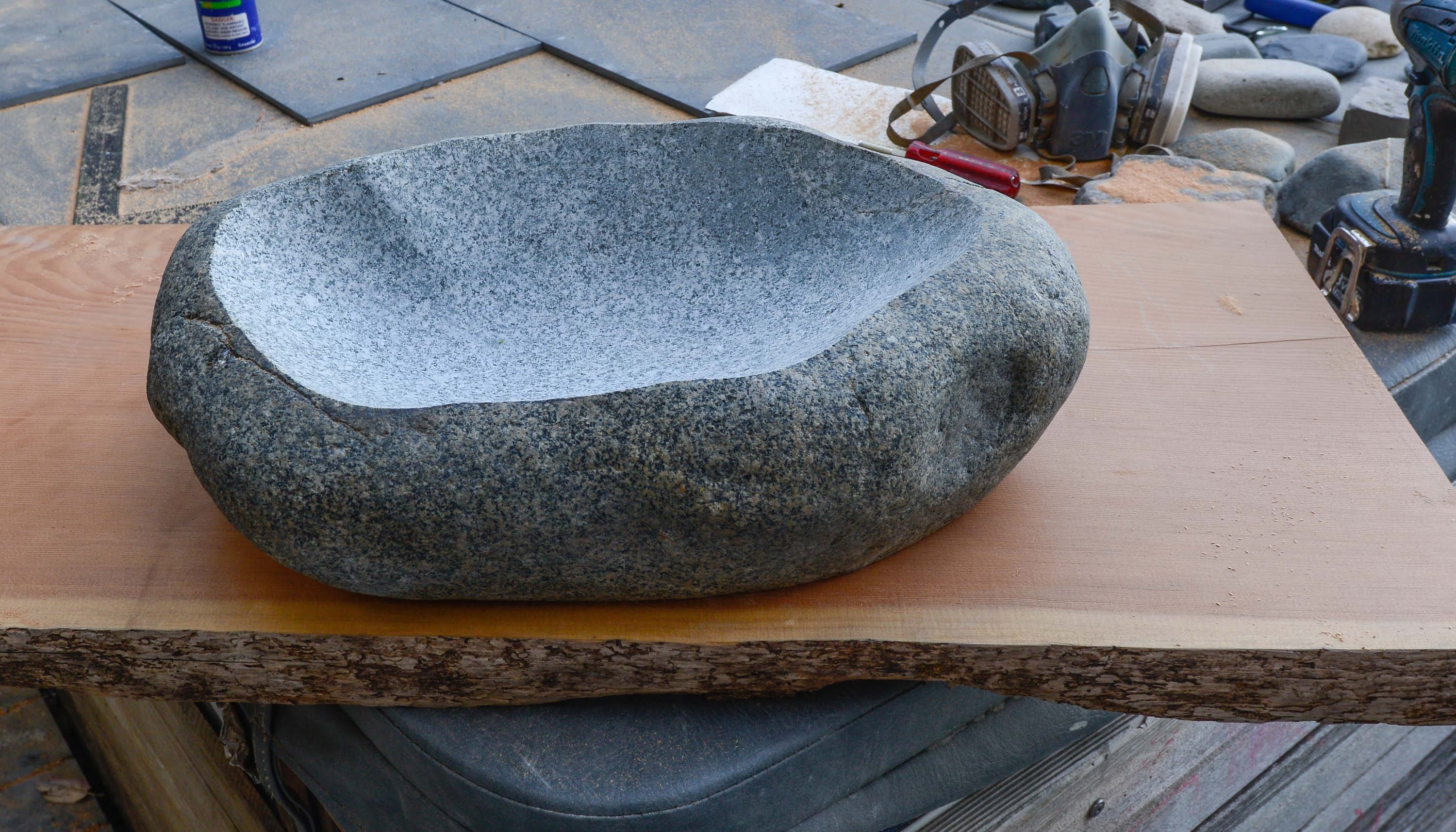 How To Carve A Stone Sink In 4 Hours The Samurai Carpenter