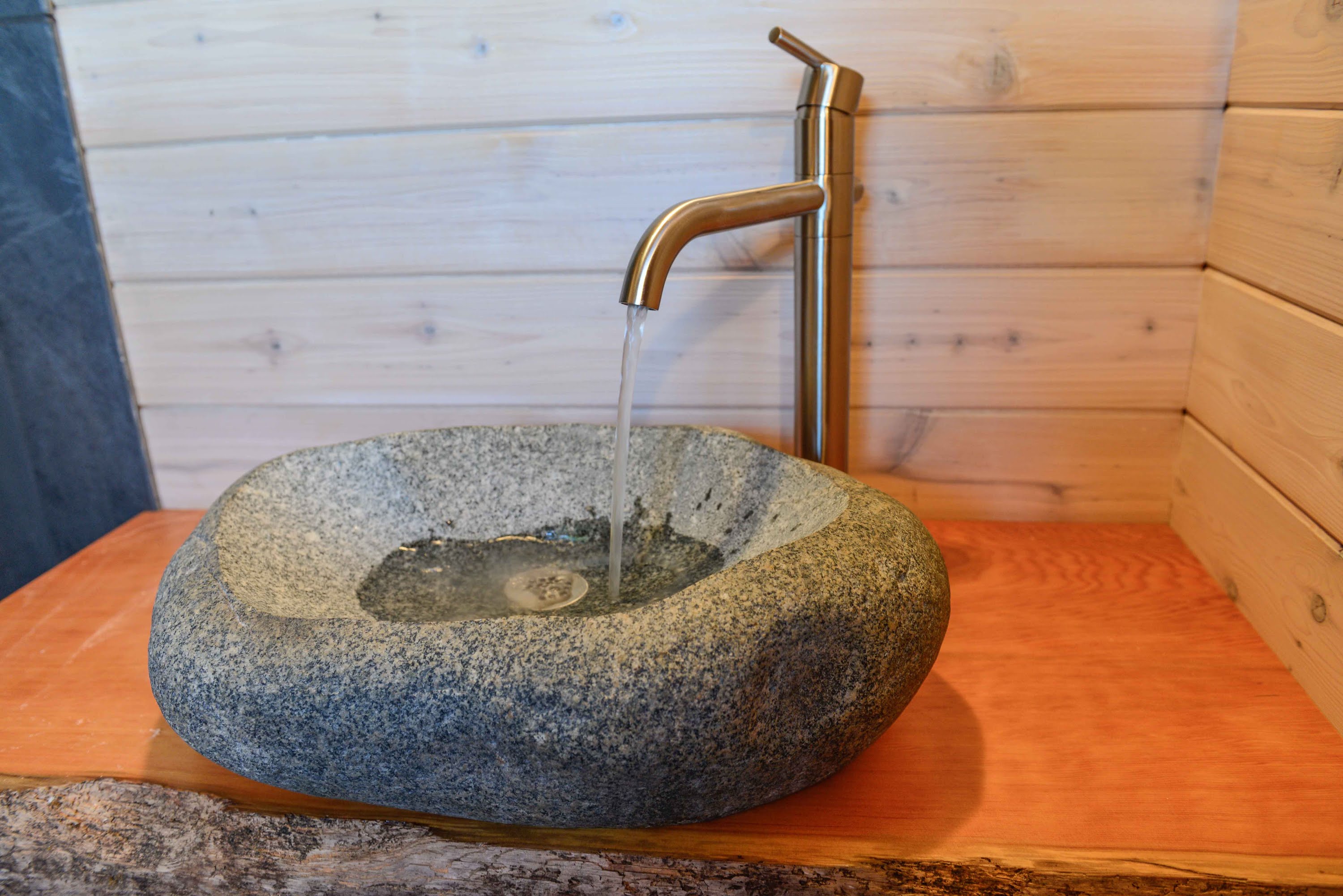 carved stone kitchen sink
